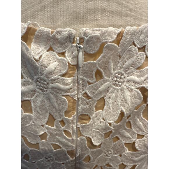 Women’s The Loft Sleeveless Dress Peach / Cream Size 12 - Picture 4 of 5